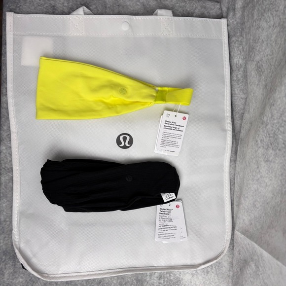 Lululemon Bundle Lot of 2‎ Headbands and 1 Reusable Shopping Bag NWT main image 11